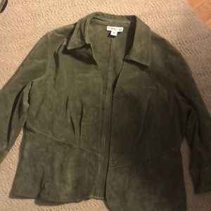 Coldwater creek faux suede jacket